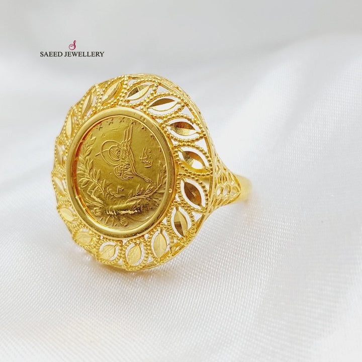 21K Gold Rashadi Spike Ring by Saeed Jewelry - Image 4