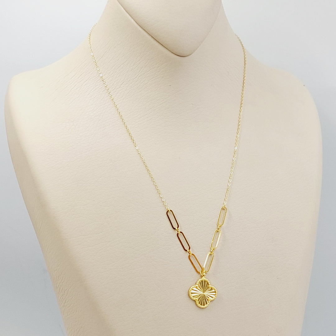 18K Gold Clover Necklace by Saeed Jewelry - Image 1