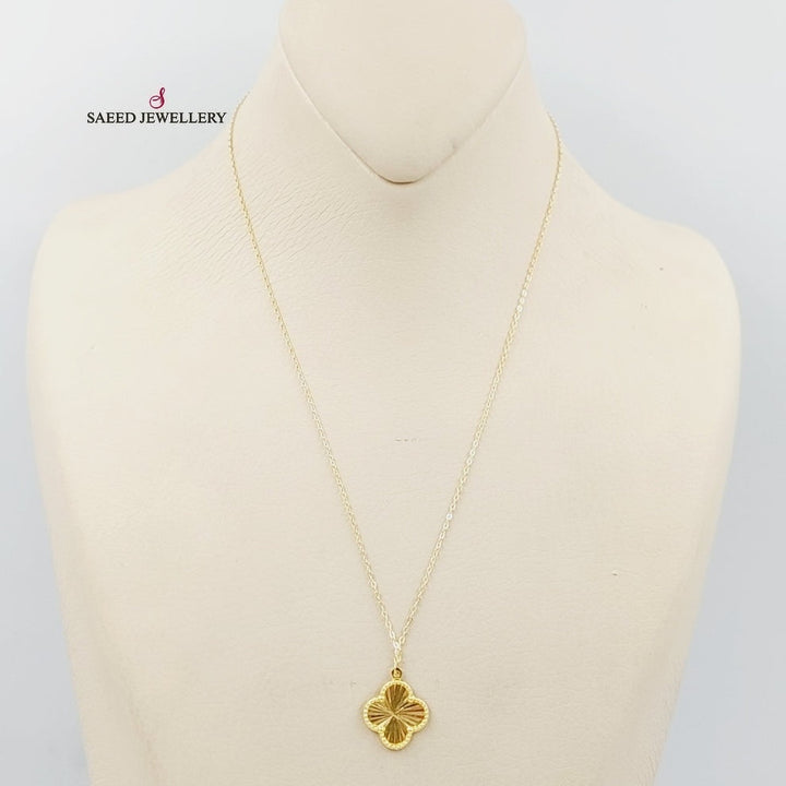 18K Gold Clover Necklace by Saeed Jewelry - Image 1