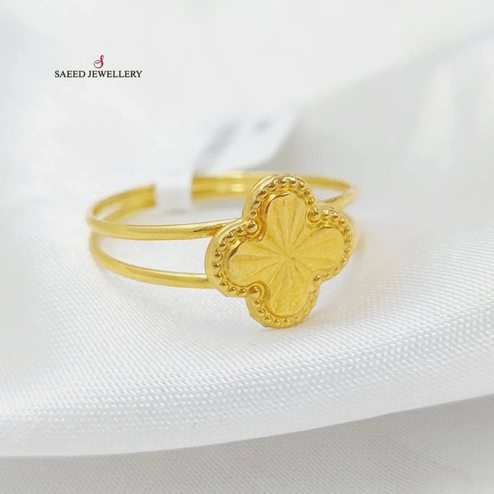 18K Gold Clover Ring by Saeed Jewelry - Image 7