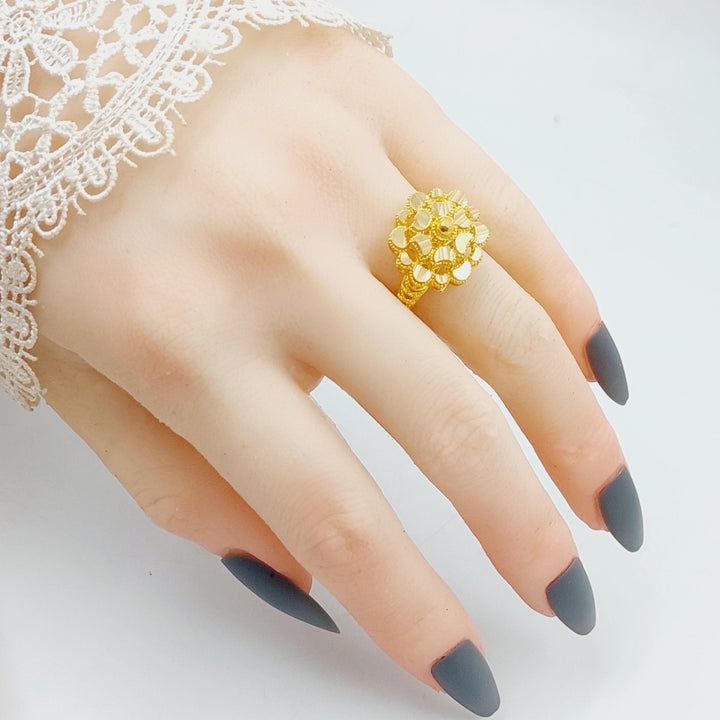 21K Gold Rose Ring by Saeed Jewelry - Image 5