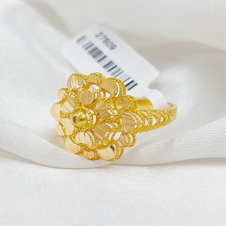 21K Gold Rose Ring by Saeed Jewelry - Image 1