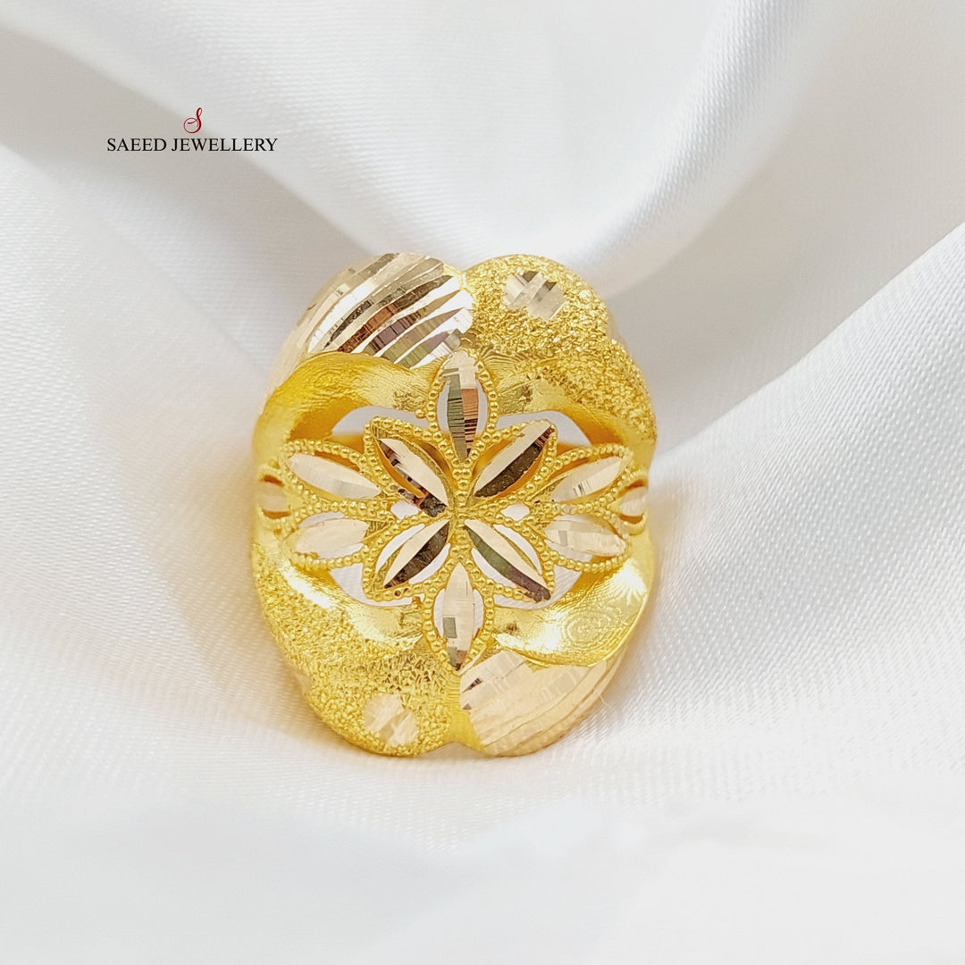 21K Gold Rose Ring by Saeed Jewelry - Image 1