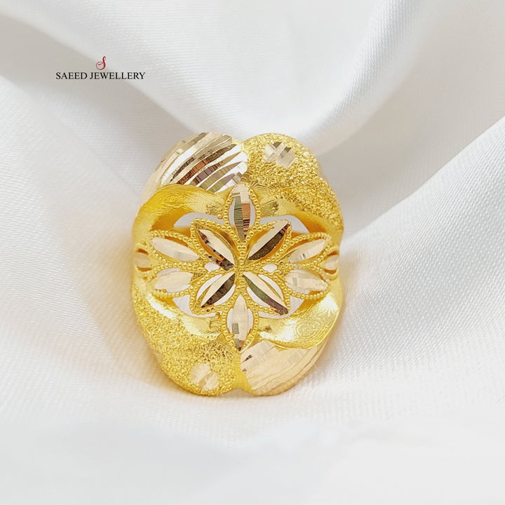 21K Gold Rose Ring by Saeed Jewelry - Image 1