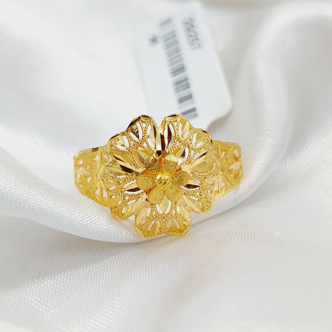 21K Gold Rose Ring by Saeed Jewelry - Image 1