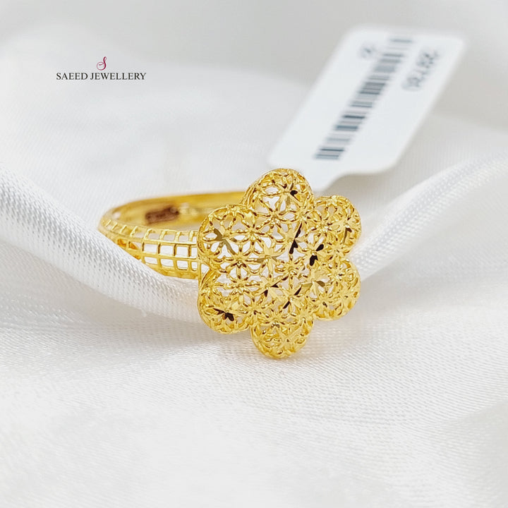 21K Gold Clover Ring by Saeed Jewelry - Image 1