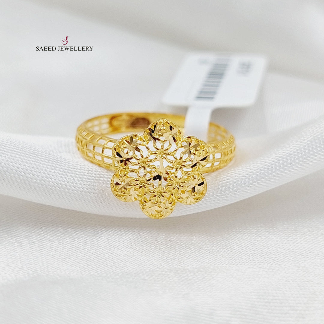 21K Gold Clover Ring by Saeed Jewelry - Image 2