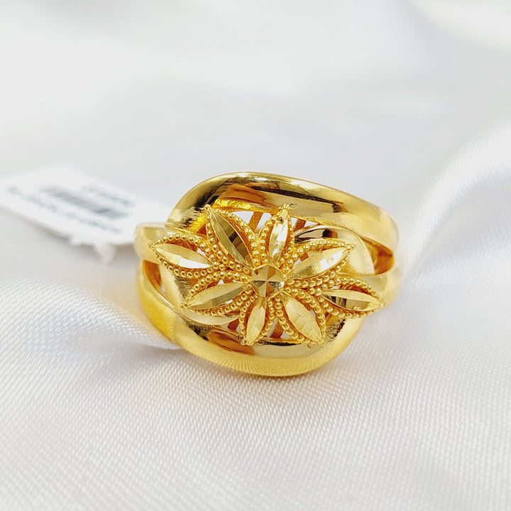 21K Gold Rose Ring by Saeed Jewelry - Image 1