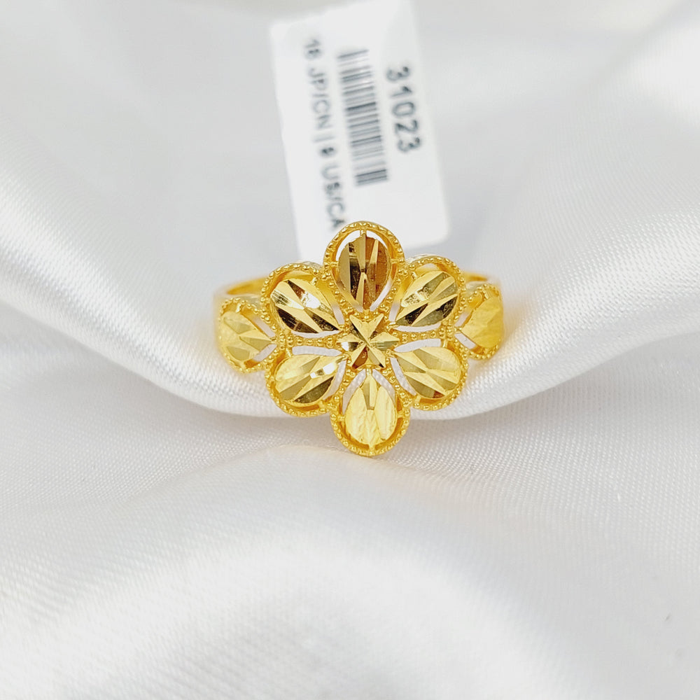 21K Gold Rose Ring by Saeed Jewelry - Image 2