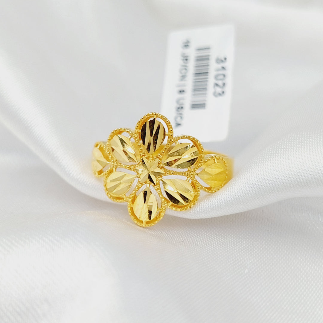 21K Gold Rose Ring by Saeed Jewelry - Image 1