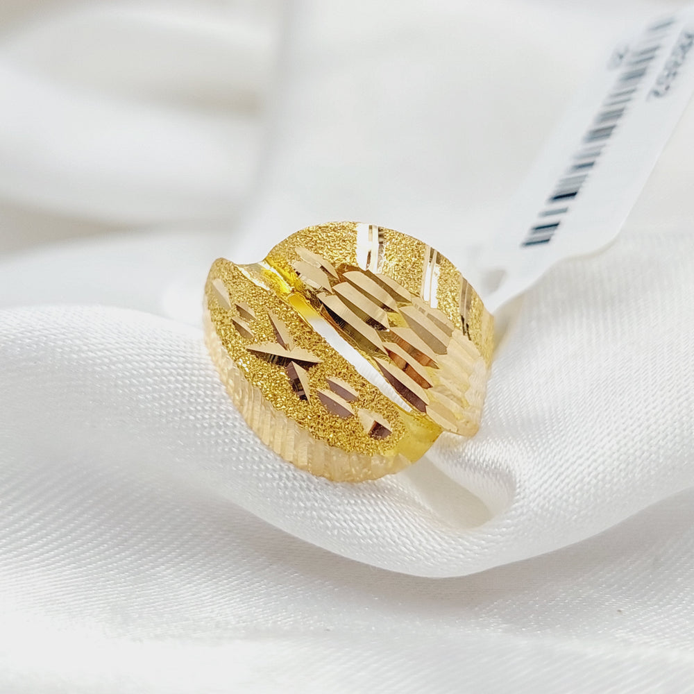 21K Gold Sanded Ring by Saeed Jewelry - Image 2