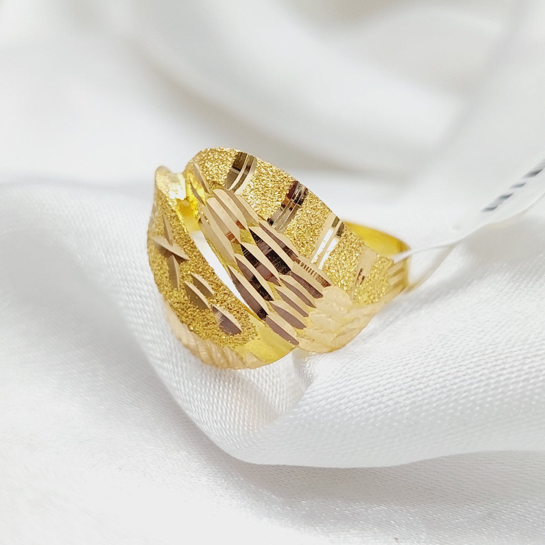 21K Gold Sanded Ring by Saeed Jewelry - Image 3