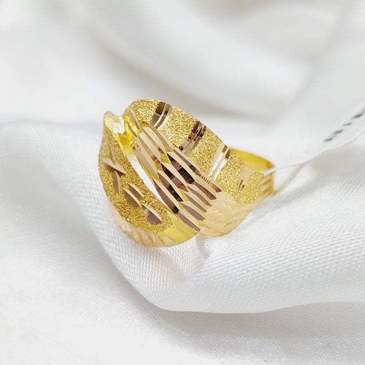 21K Gold Sanded Ring by Saeed Jewelry - Image 3