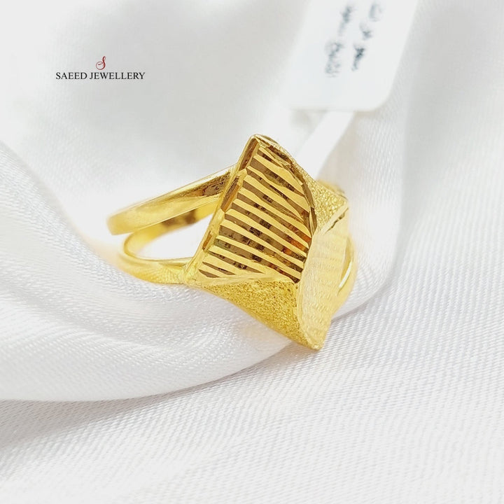 21K Gold Sanded Ring by Saeed Jewelry - Image 7