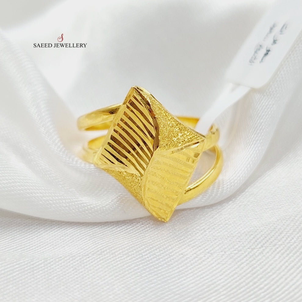 21K Gold Sanded Ring by Saeed Jewelry - Image 1