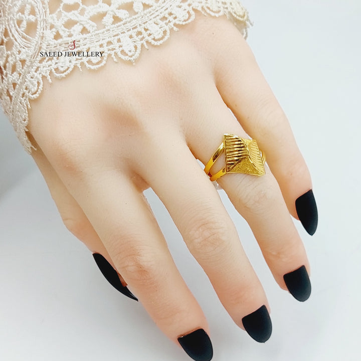 21K Gold Sanded Ring by Saeed Jewelry - Image 4