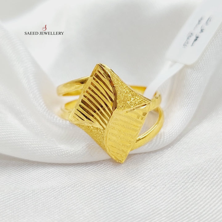 21K Gold Sanded Ring by Saeed Jewelry - Image 1