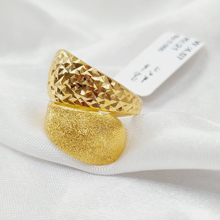 21K Gold Sanded Ring by Saeed Jewelry - Image 3