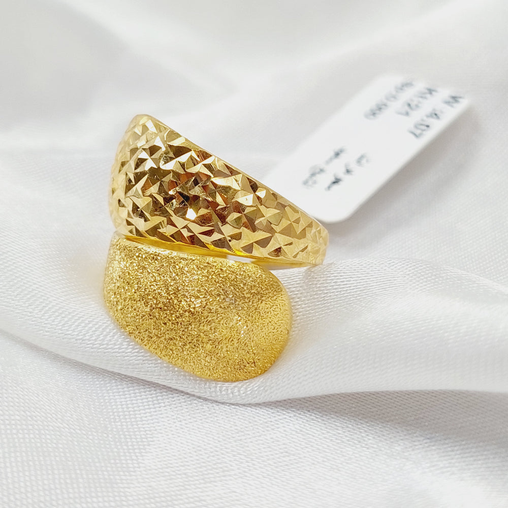 21K Gold Sanded Ring by Saeed Jewelry - Image 2