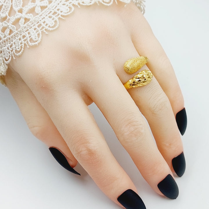 21K Gold Sanded Ring by Saeed Jewelry - Image 2