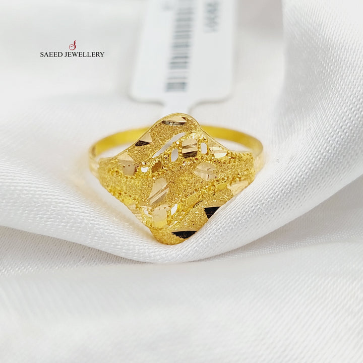 21K Gold Sanded Ring by Saeed Jewelry - Image 3