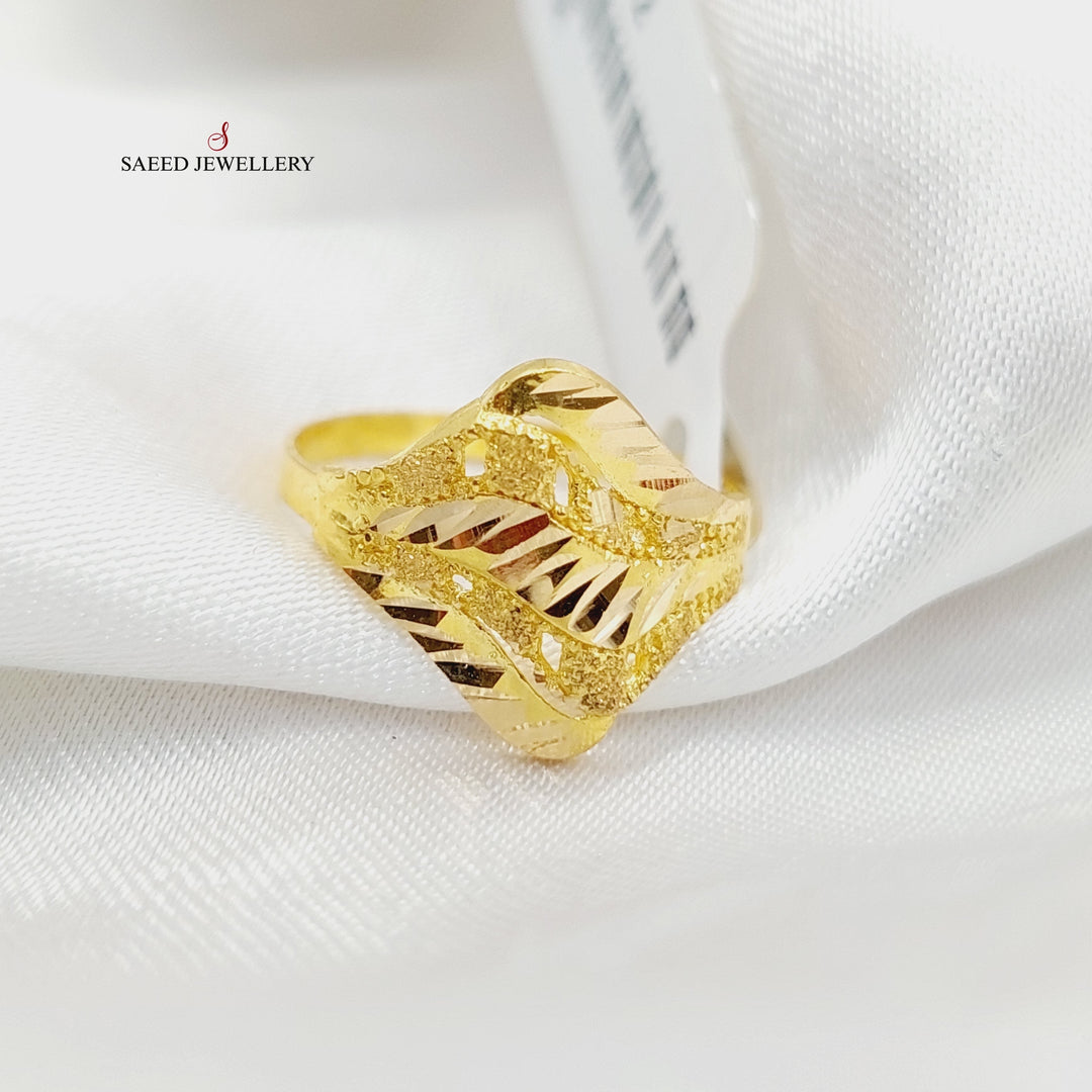 21K Gold Sanded Ring by Saeed Jewelry - Image 1