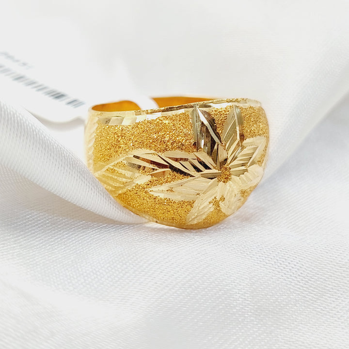 21K Gold Sanded Ring by Saeed Jewelry - Image 1