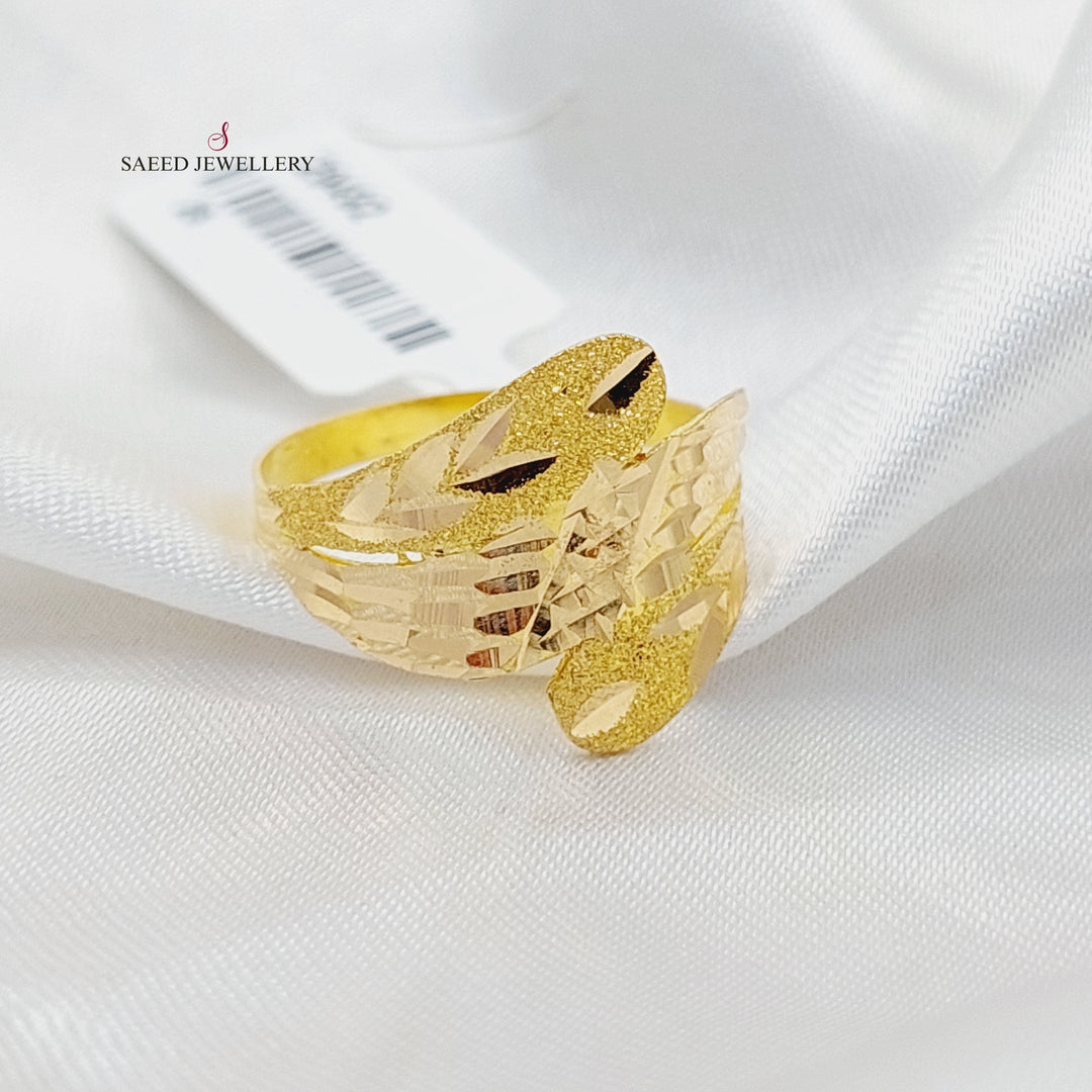 21K Gold Sanded Ring by Saeed Jewelry - Image 3