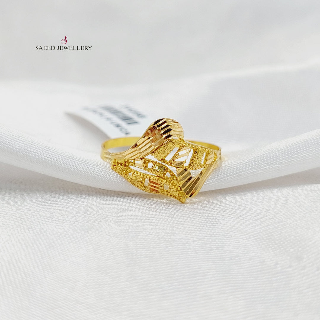 21K Gold Sanded Ring by Saeed Jewelry - Image 2