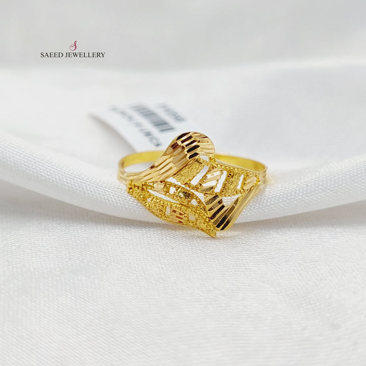 21K Gold Sanded Ring by Saeed Jewelry - Image 1