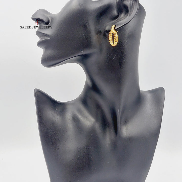 21K Gold Screw Earrings by Saeed Jewelry - Image 12