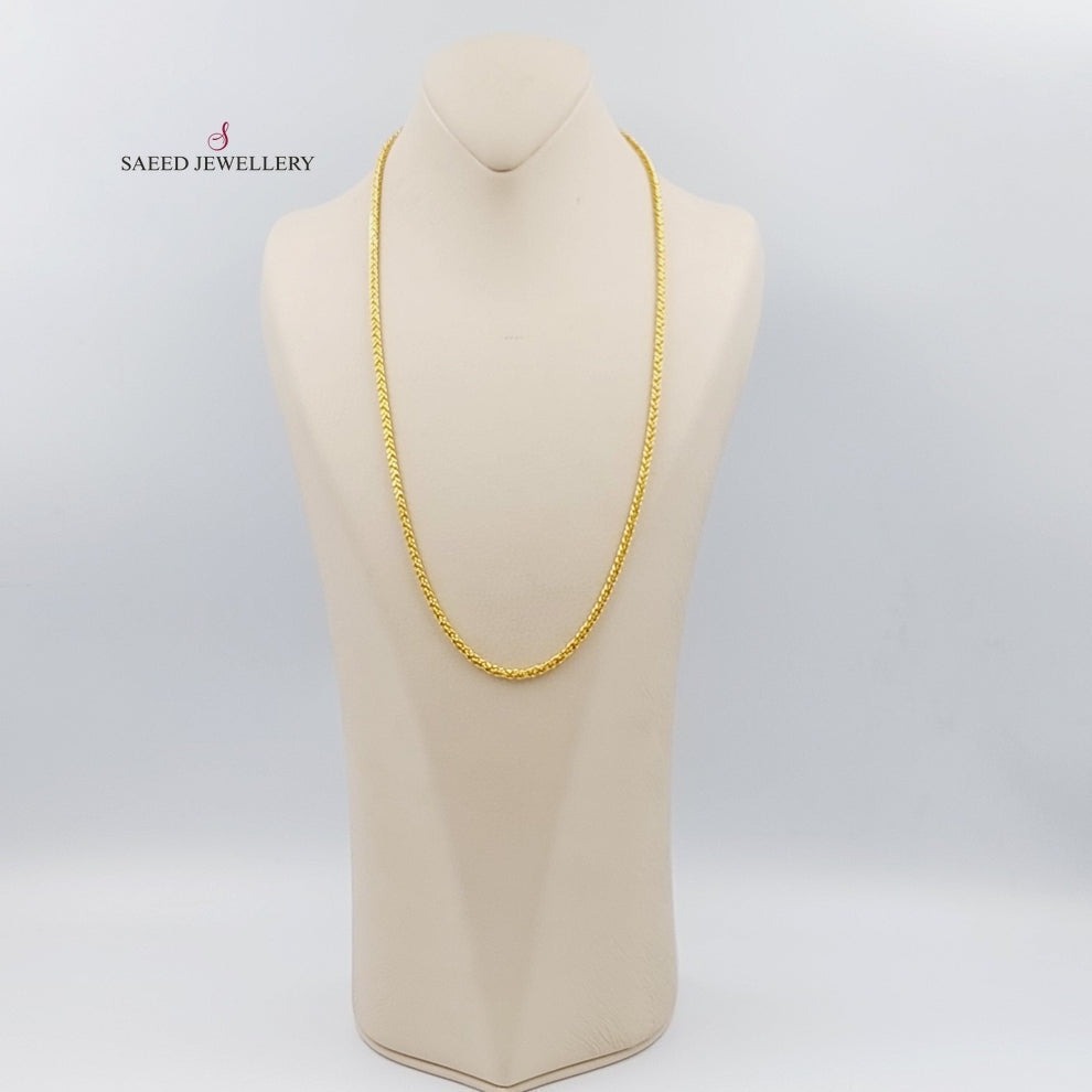 21K Gold Franco Chain by Saeed Jewelry - Image 2