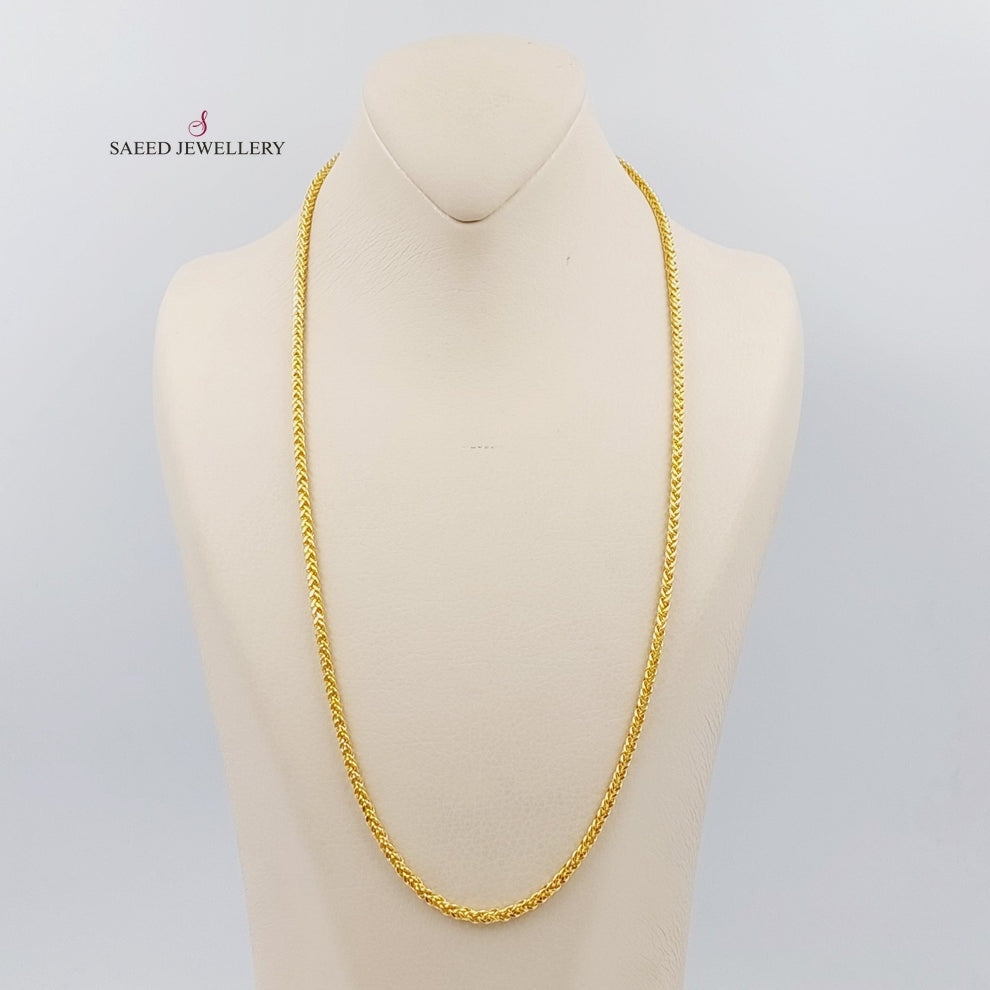 21K Gold Franco Chain by Saeed Jewelry - Image 1