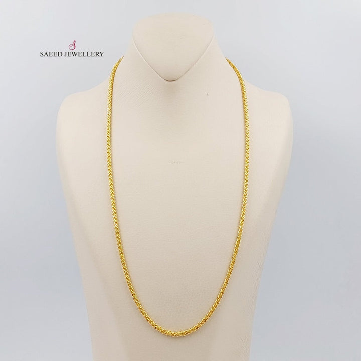 21K Gold Franco Chain by Saeed Jewelry - Image 2