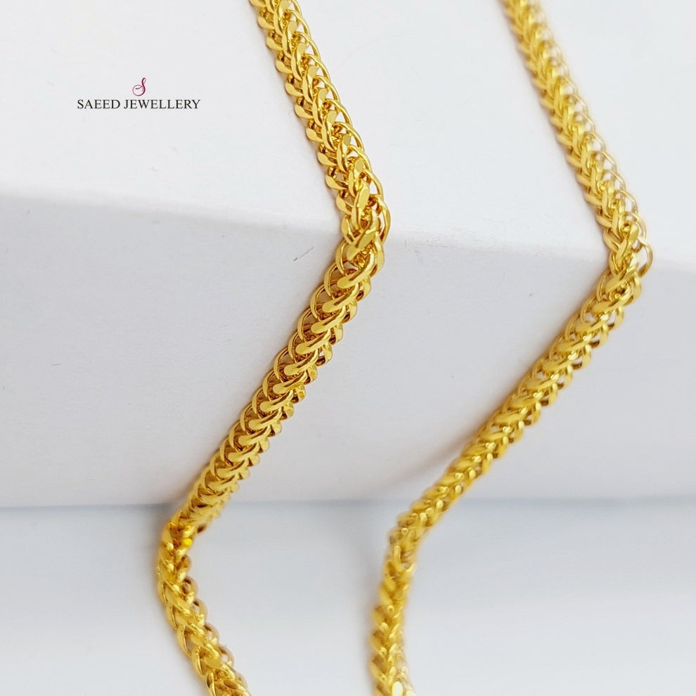 21K Gold Franco Chain by Saeed Jewelry - Image 4