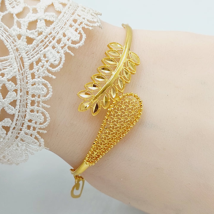 21K Gold Spike Bracelet by Saeed Jewelry - Image 2