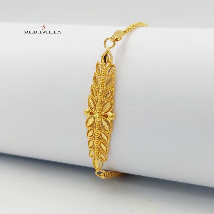 21K Gold Spike Bracelet by Saeed Jewelry - Image 4