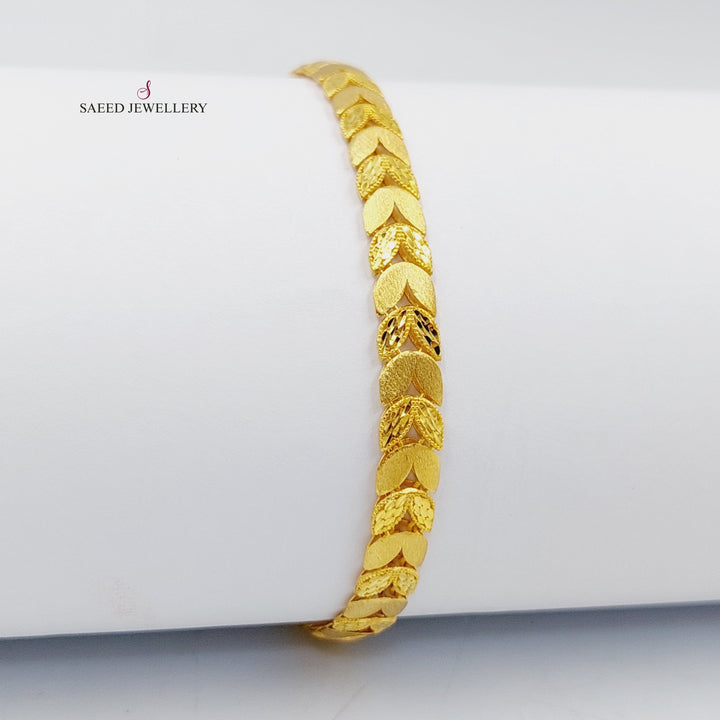 21K Gold Spike Bracelet by Saeed Jewelry - Image 1