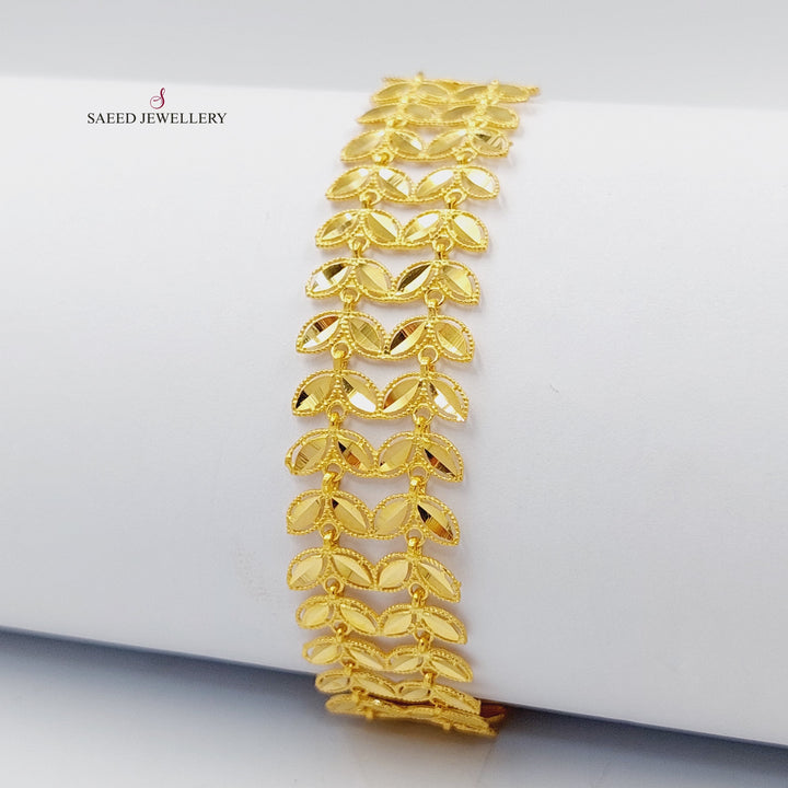 21K Gold Spike Bracelet by Saeed Jewelry - Image 2