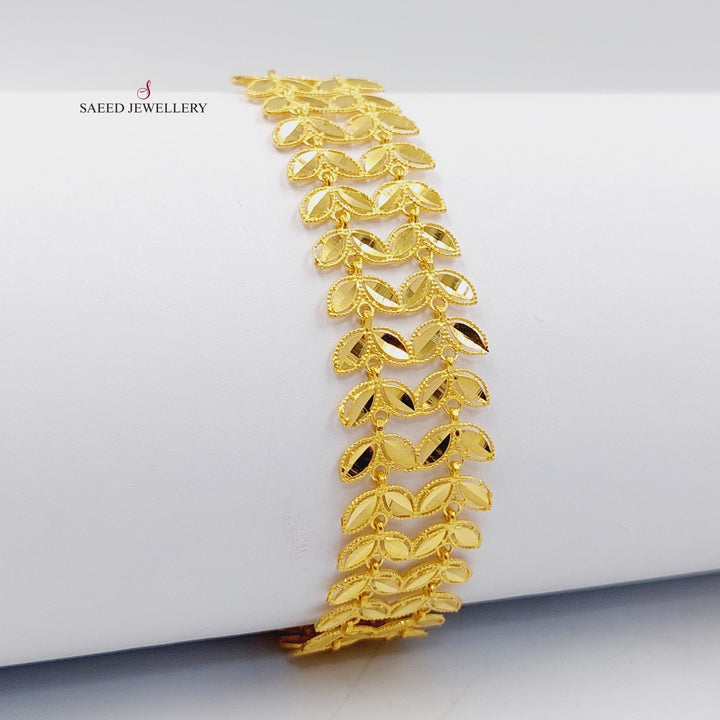 21K Gold Spike Bracelet by Saeed Jewelry - Image 3