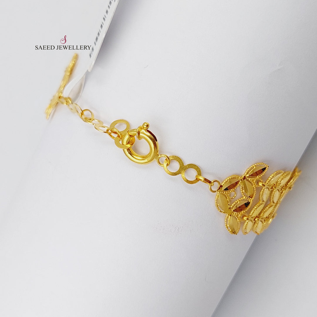 21K Gold Spike Bracelet by Saeed Jewelry - Image 4