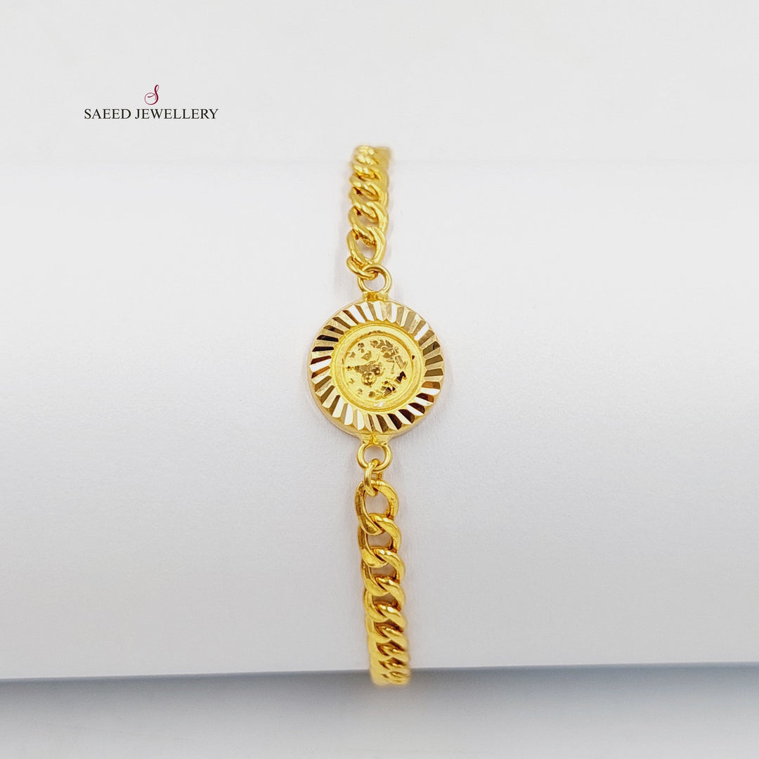 21K Gold Spike Bracelet by Saeed Jewelry - Image 1