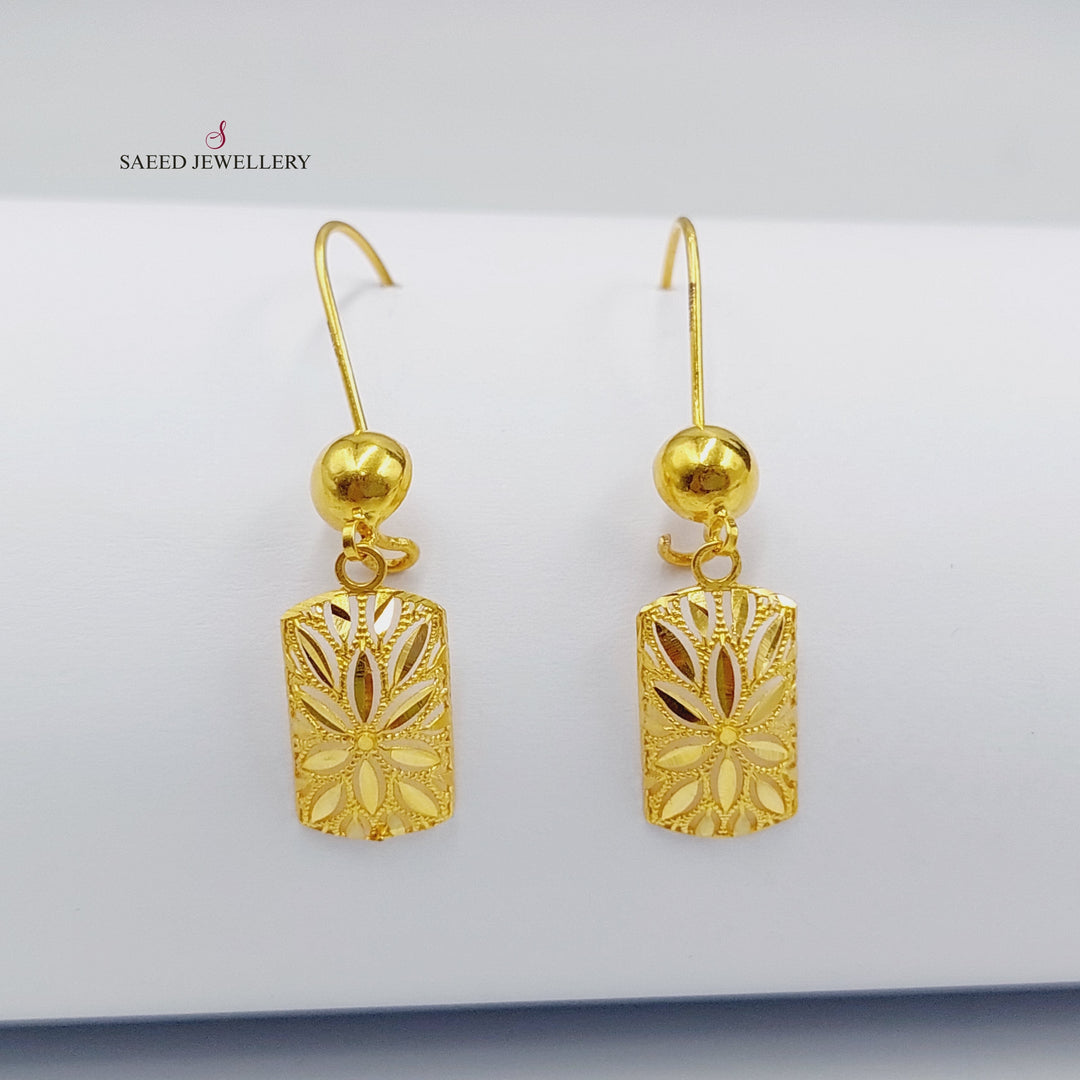 21K Gold Spike Earrings by Saeed Jewelry - Image 5