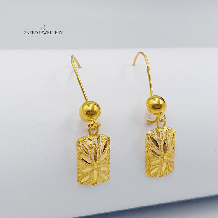 21K Gold Spike Earrings by Saeed Jewelry - Image 1