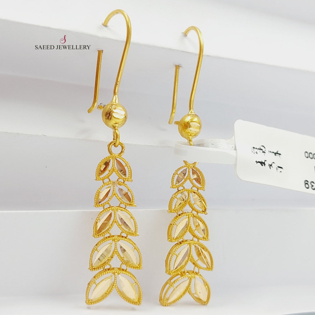 21K Gold Spike Earrings by Saeed Jewelry - Image 1