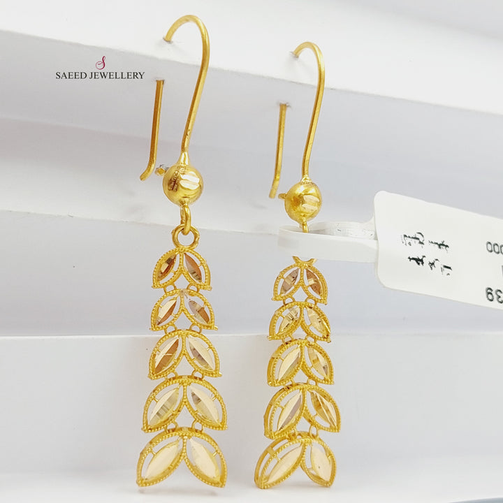 21K Gold Spike Earrings by Saeed Jewelry - Image 1