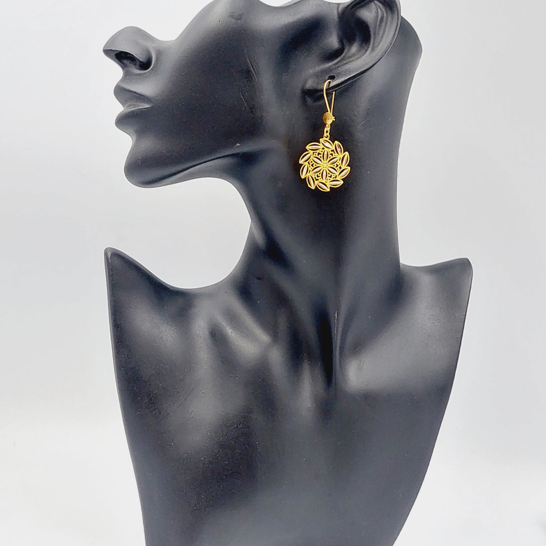 21K Gold Spike Earrings by Saeed Jewelry - Image 2