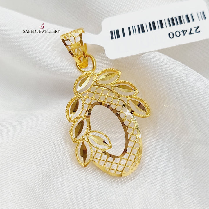 21K Gold Spike Pendant by Saeed Jewelry - Image 1