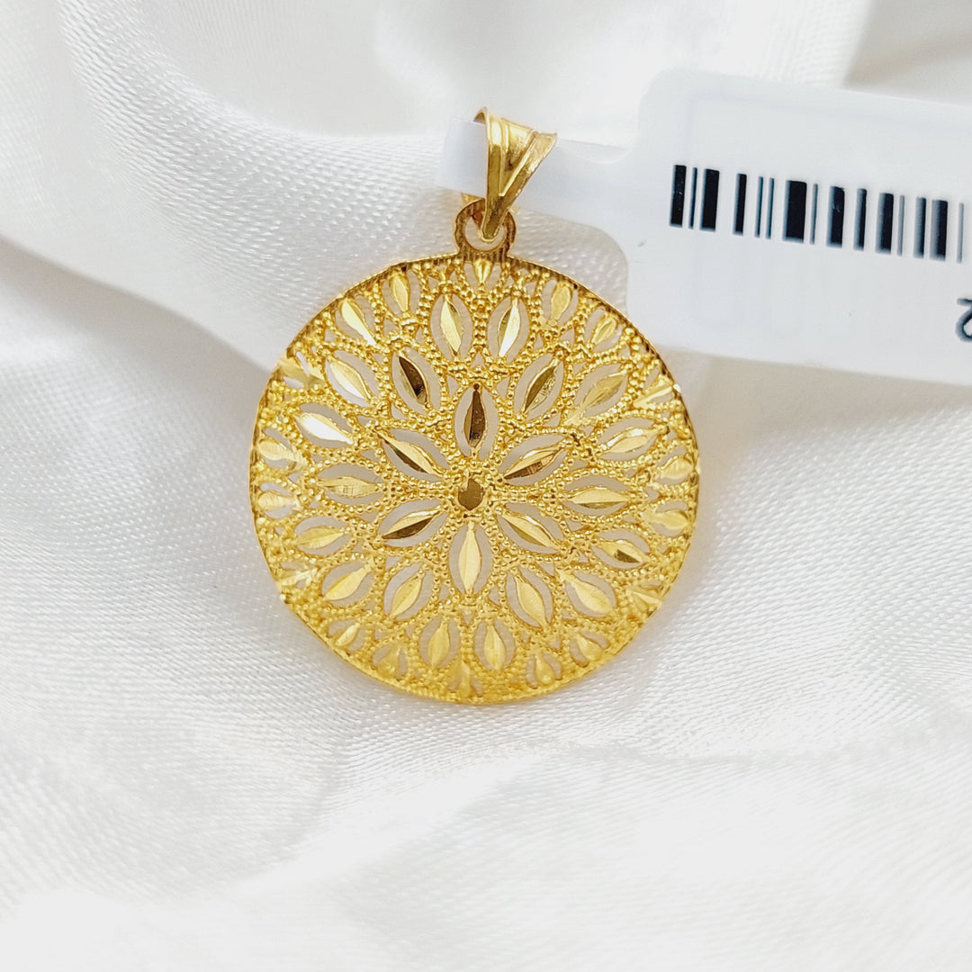 21K Gold Spike Pendant by Saeed Jewelry - Image 5