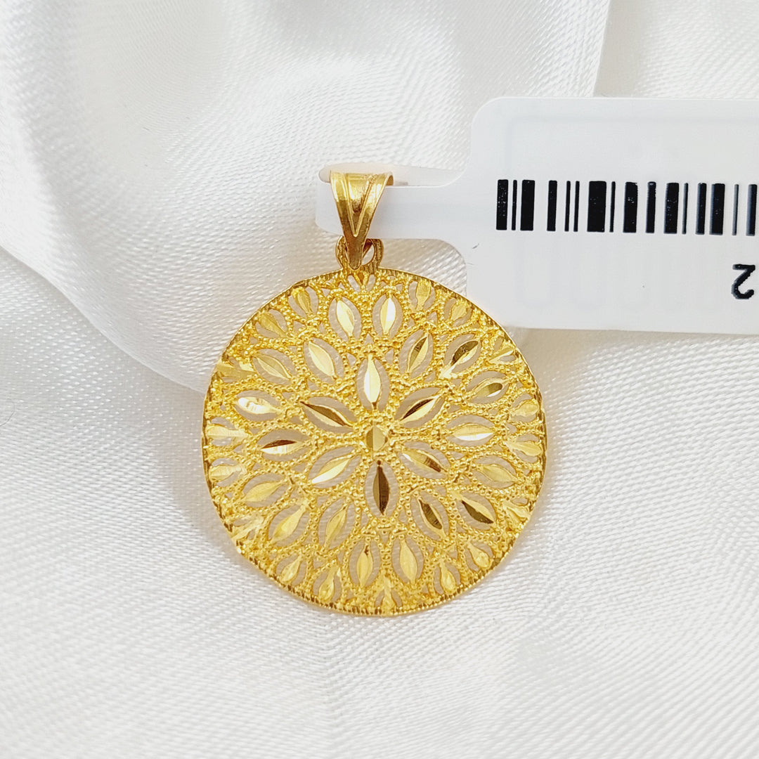 21K Gold Spike Pendant by Saeed Jewelry - Image 1